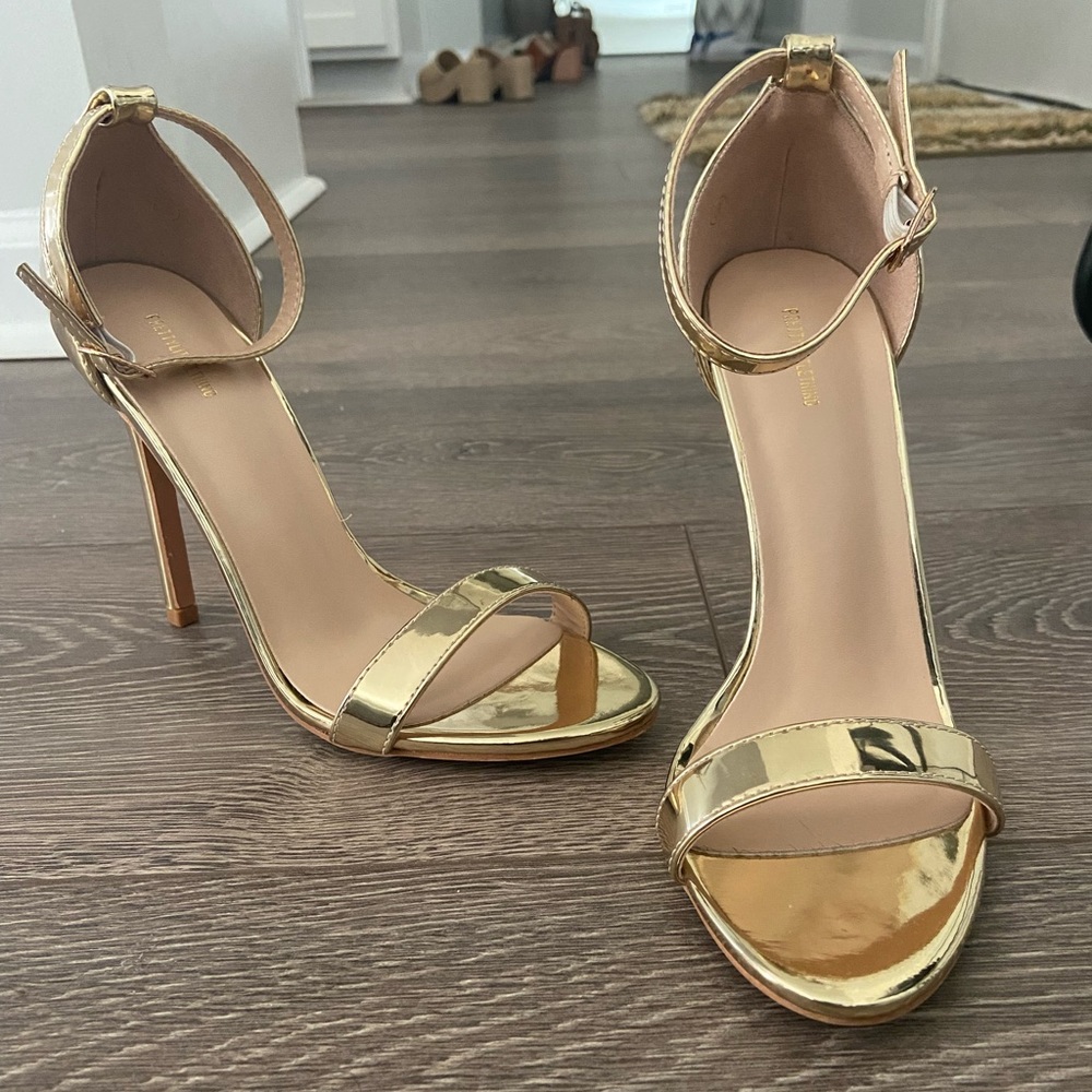 Gold heels